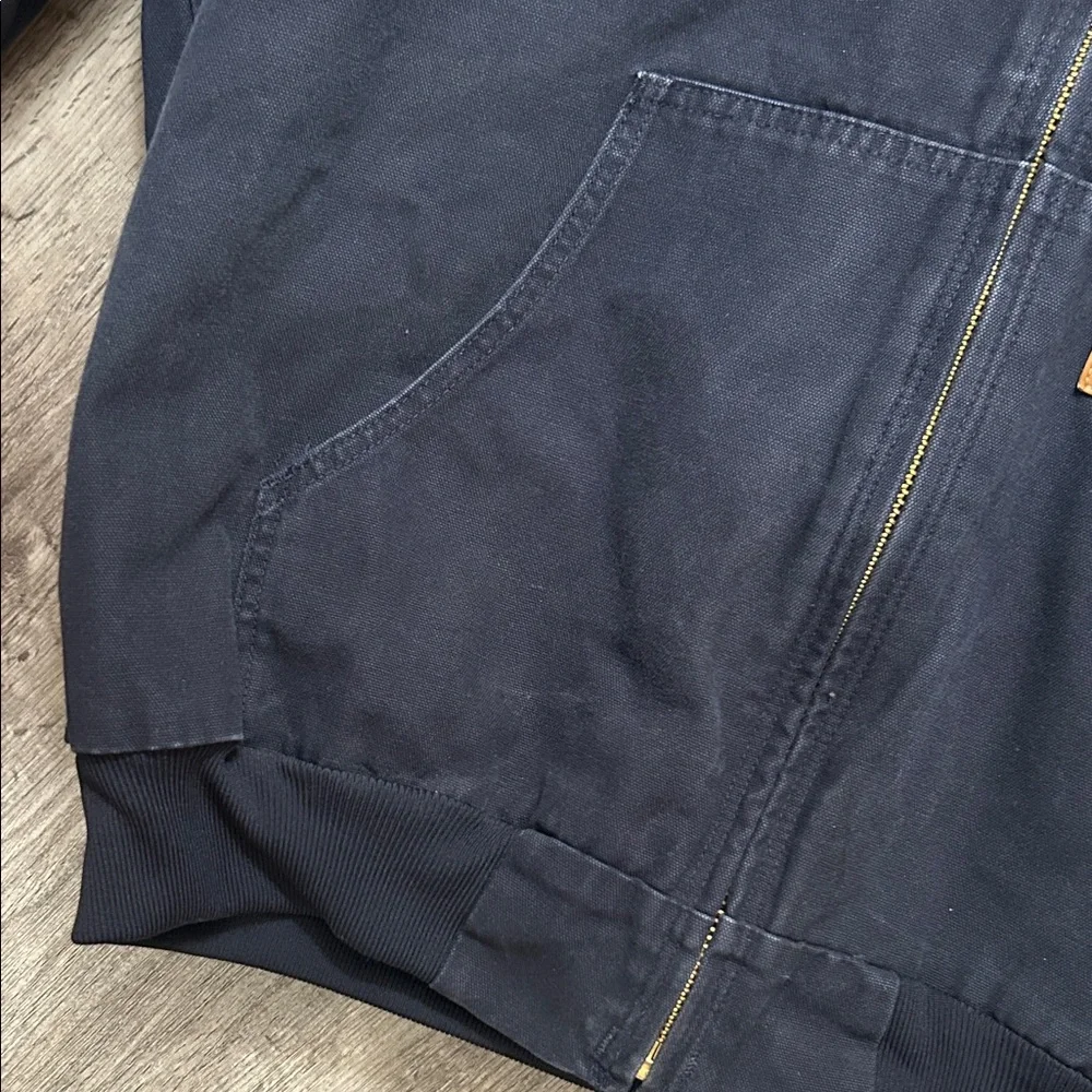 Men’s Carhartt Navy Hooded Jacket - Picture 5 of 12